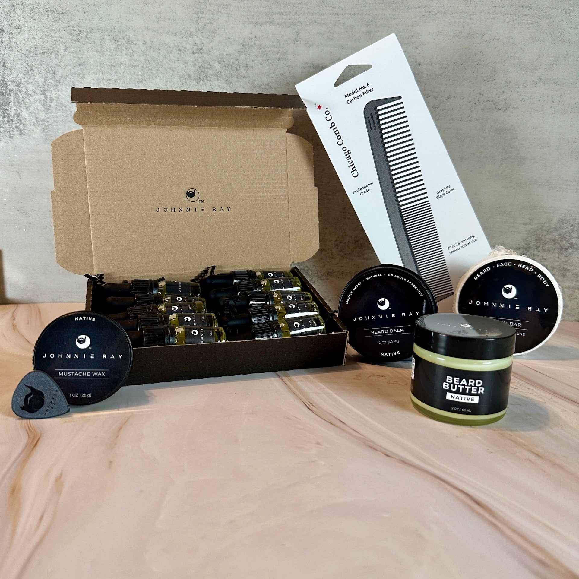 Beard Essentials Starter Kit Men's Grooming Johnnie Ray