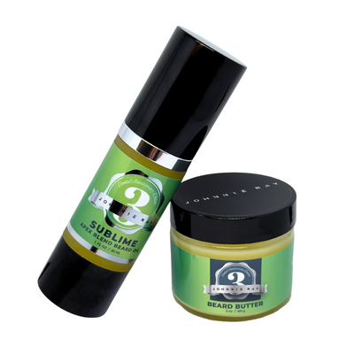 Two green and black containers with Johnnie Ray branding on a white background