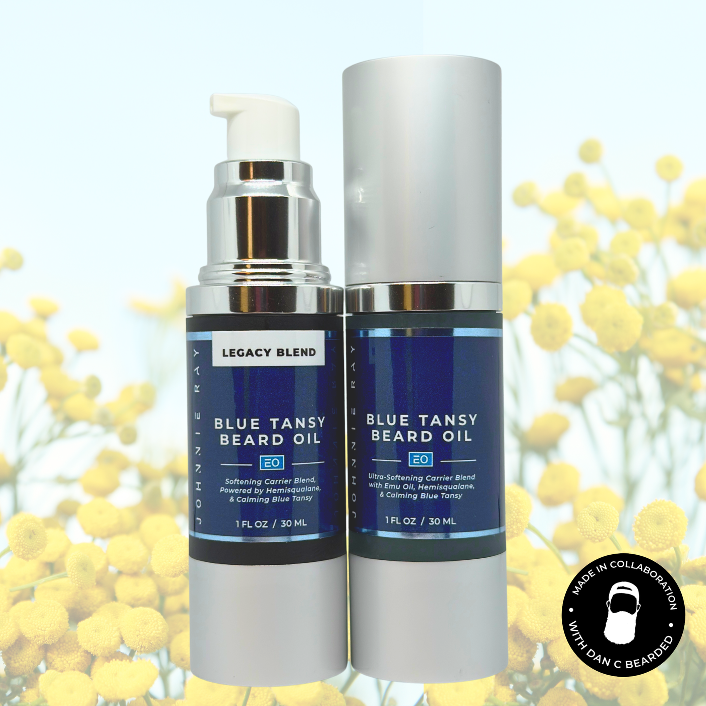 Blue Tansy Beard Oil | Essential Oil + Emu Oil | Johnnie Ray