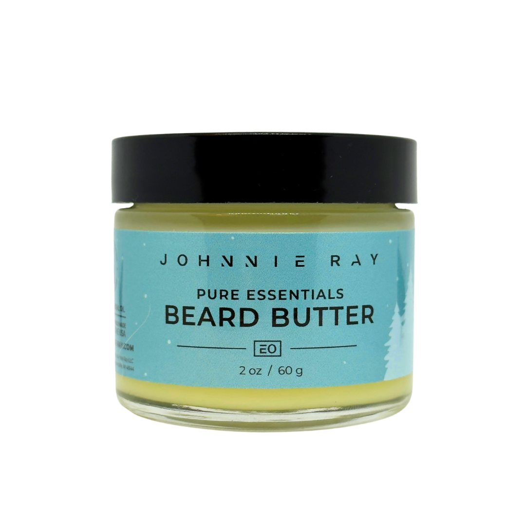 Jar of Johnnie Ray Mitten Mint beard butter on a white background