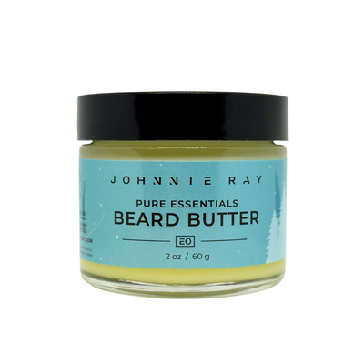 Jar of Johnnie Ray Mitten Mint beard butter on a white background