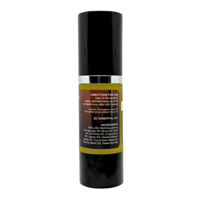 Johnnie Ray Sleepy Hollow  Beard Oil Ingredients panel
