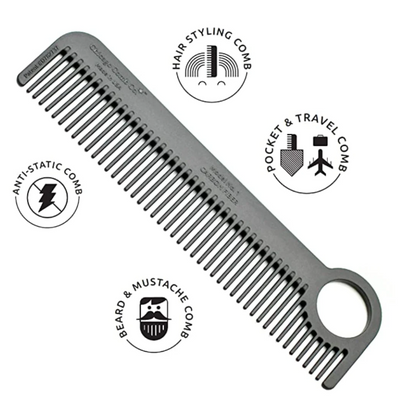 Chicago Comb No. 1 against a white background with benefits listed