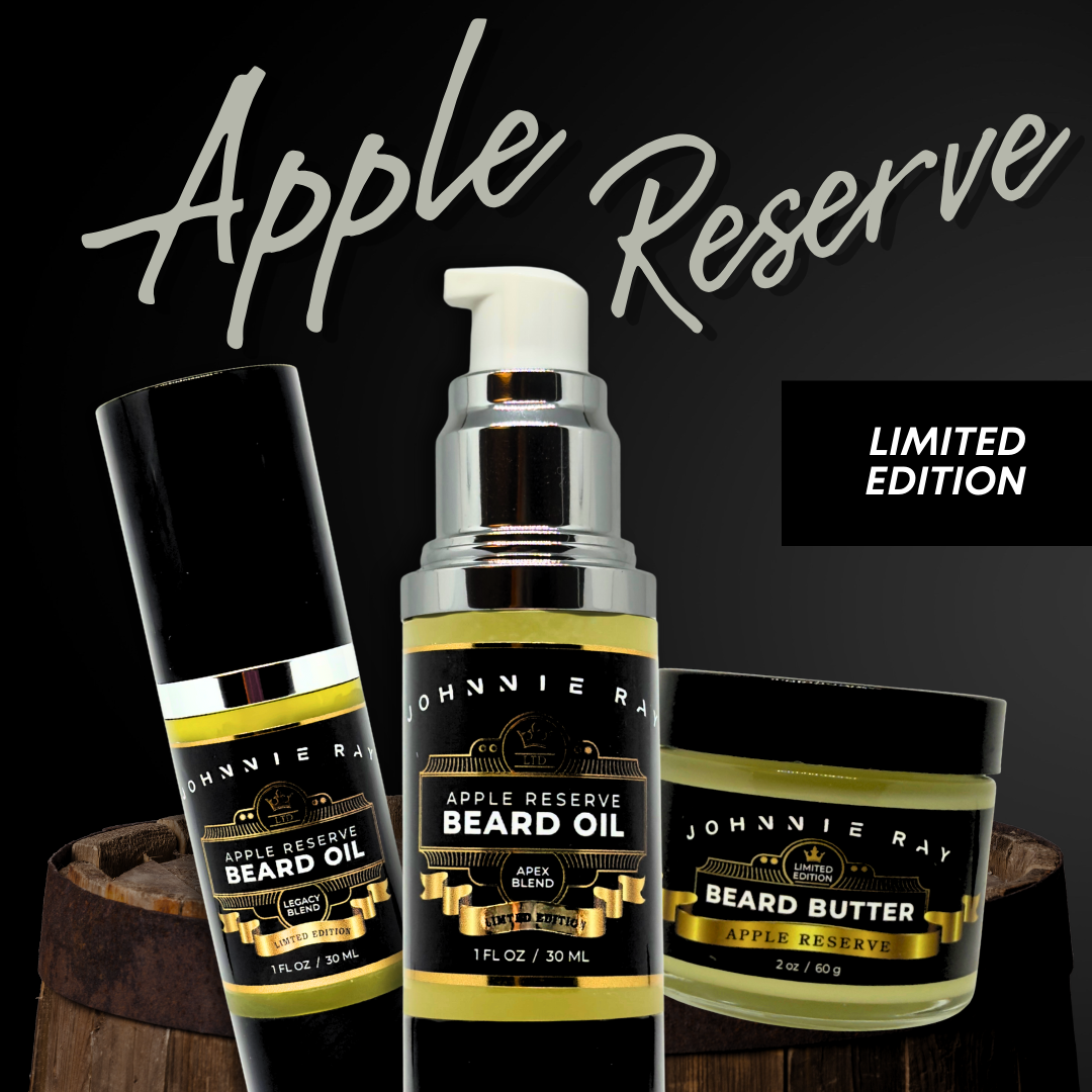 Compilation of Johnnie Ray Apple Reserve Beard Products