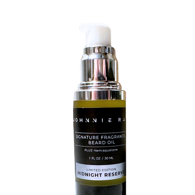 Johnnie Ray Midnight Reserve Beard Oil Bottle