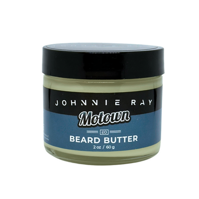 Johnnie Ray Motown beard butter jar on a white background