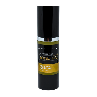 Johnnie Ray Royal Oak Apex Blend Beard Oil bottle on a white background