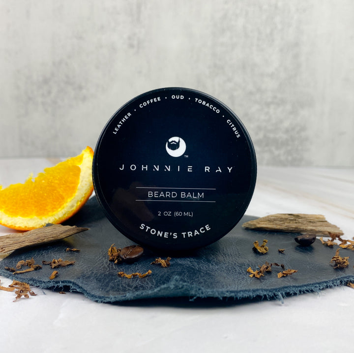tobacco and leather beard balm Beard Balm | Firm Styling Hold for Long + Short Beards